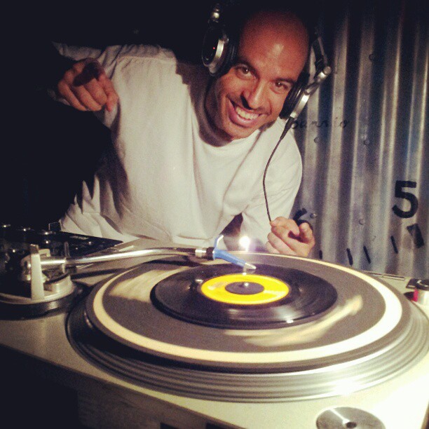 DJ Bobbito Garcias at Camaradas El Barrio Photo by Rodney Mendez